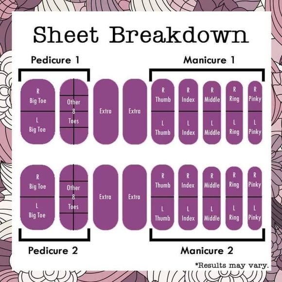 🤍 Partial Sheet Timeless Jamberry Nail Wraps - Picture 7 of 7